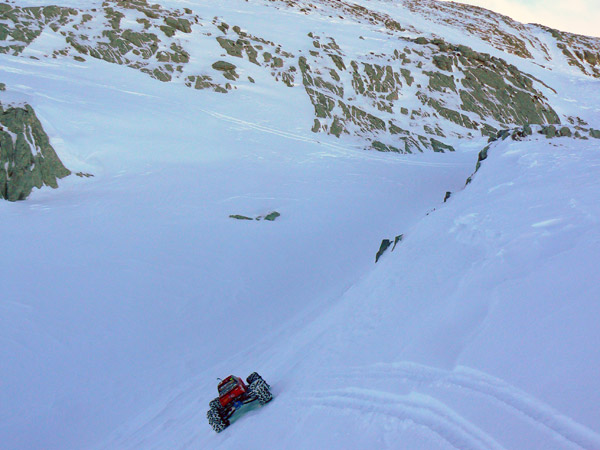 Derrapando en la nieve