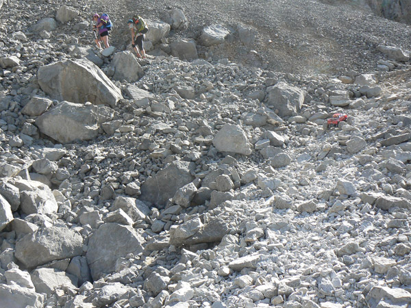 Emaxx subiendo a Horcados Rojos